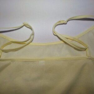 NWOT  NO brand  L  cream/ivory  sheer camisole under tank